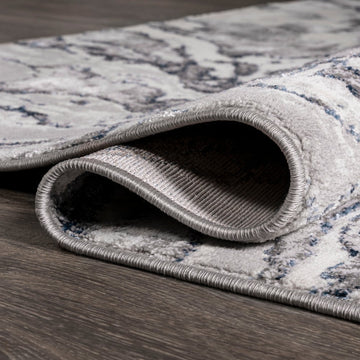 Swirl Marbled Abstract Area Rug